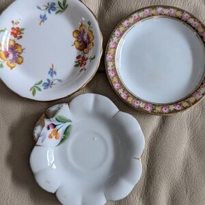 Vintage Mismatched Butter Pat Dishes